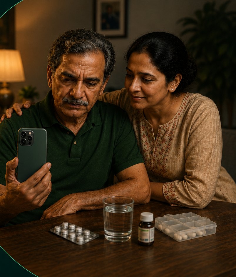 Family caregiver supporting a patient at home